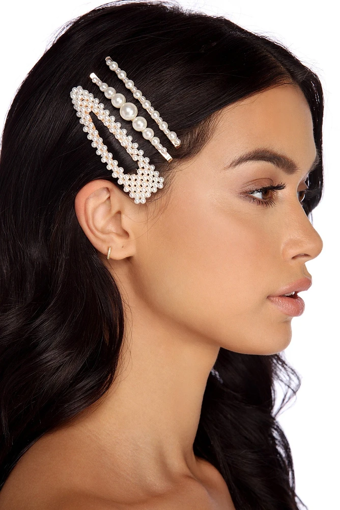 Pretty In Pearls Hair Pins