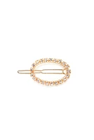 Oval Rhinestone Barrette
