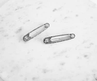Safety Pin Barrettes