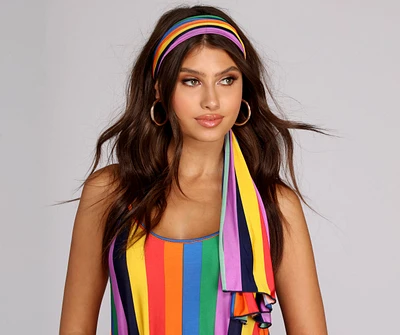 Rainbow Wave Head Wrap