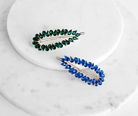 Teardrop Gemstone Barrettes Pack