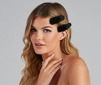 Furry Staples Six-Pack Hair Clip Set