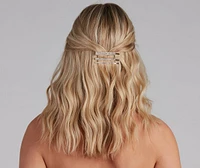 Glam Babe Rhinestone Bobby Pin Five Pack