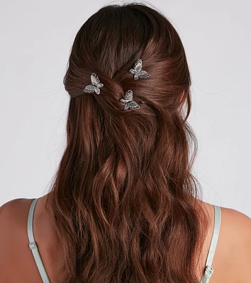 Winged Spirit Butterfly Hair Pins