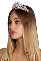 Queen Of Hearts Rhinestone Tiara
