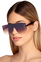 Geometric Rimless Sunglasses