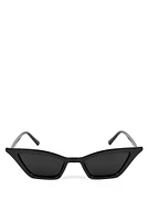 Edgy Narrow Cat Eye Sunglasses