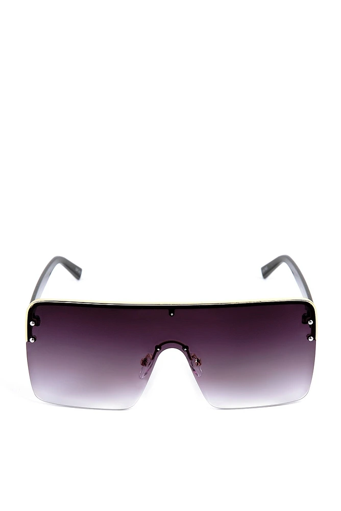 Studded Shield Sunglasses