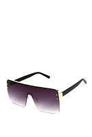 Studded Shield Sunglasses