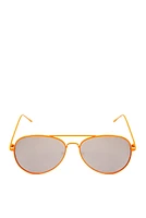 Neon Mirrored Aviator Sunglasses