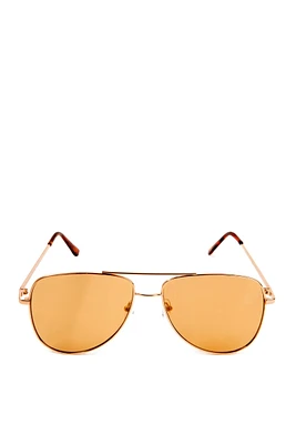 Neon Mirrored Aviator Sunglasses