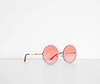 Flower Child Round Daisy Sunglasses