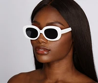 Too Cool For 'Em Oval Sunglasses