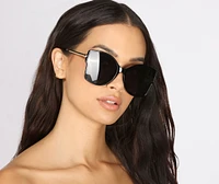 All the Shade Over-Sized Cat Eye Sunglasses