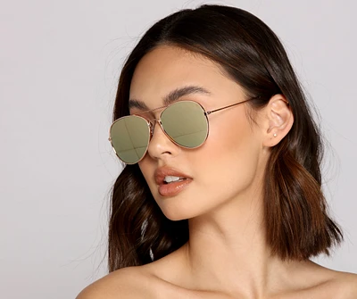 Keep It Stylish Aviator Sunglasses
