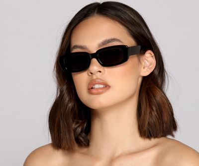 So Sleek And Chic Rectangle Sunglasses