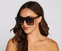 So Extra Oversized Square Sunglasses