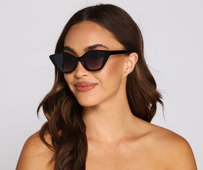 Chic Attitude Cat-Eye Sunglasses