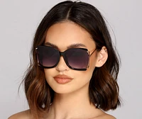 Glamorous Vibes Square Sunglasses