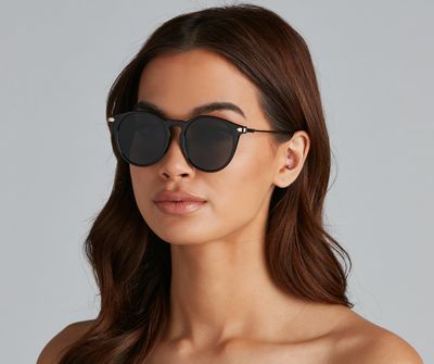 Chic Attitude Round Sunglasses