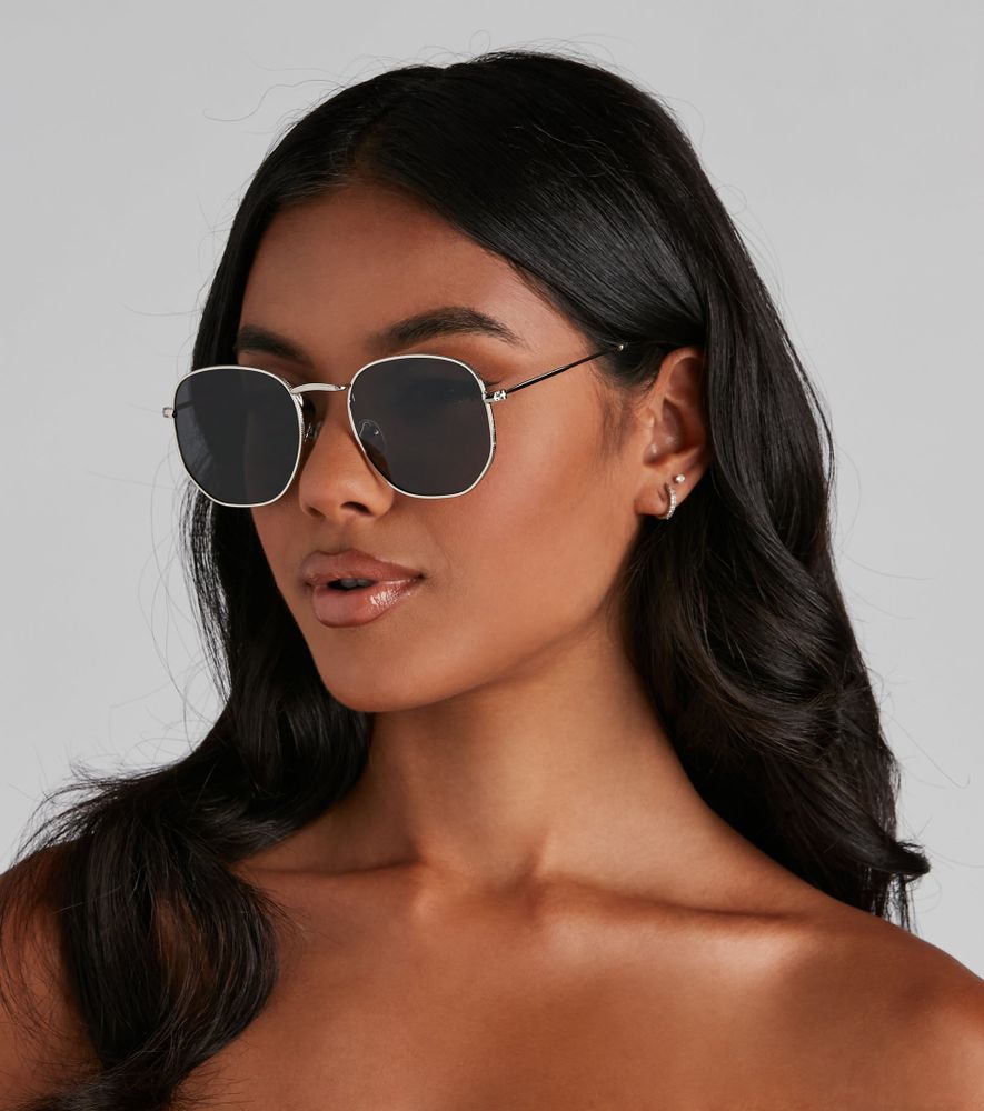 Simple Sleek Round Sunglasses