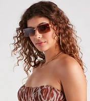 Retro Upgrade Sleek Rectangle Sunglasses