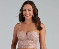 Lovestruck Rhinestone Heart Bra Straps