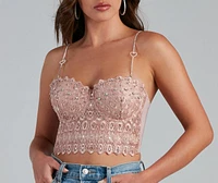 Lovestruck Rhinestone Heart Bra Straps