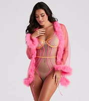 Tempting Two Tone Lingerie Bodysuit