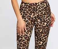 Cozy Leopard Print PJ Leggings