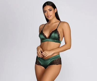 Let's Stay Bralette + Shorts Set