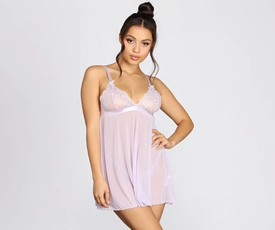 Be Mine Babydoll Dress + Panty Set