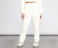 Pj Party Cozy Sherpa Joggers