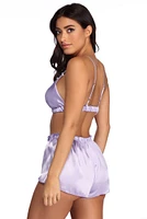 Playful Satin Pajama Set