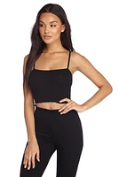 Call It A Night Ribbed Cami