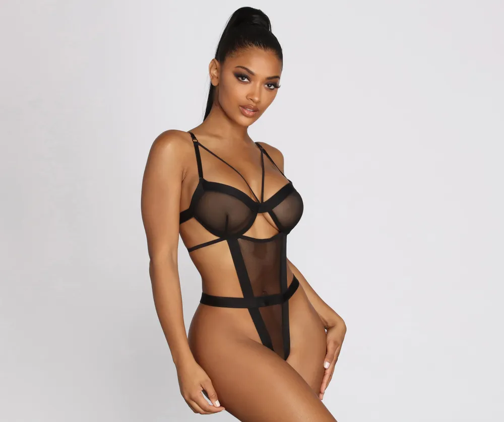 Caged Lace teddy