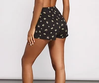 Fierce and Fab Tulip Hem Pajama Shorts
