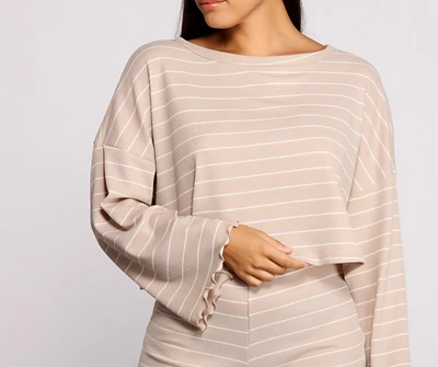 Sweet Dreams Striped Pajama Top