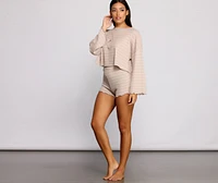 Sweet Dreams Striped Pajama Top