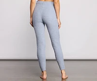 Chic Chenille Knit High Waist Leggings