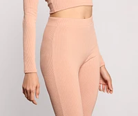 Every Day High Waist Ribbed Pajama Leggings