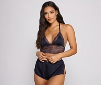 Satisfied Satin Tank and Short Set