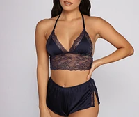 Satisfied Satin Tank and Short Set