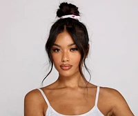 Bad Babes Club Tank With Shorts And Scrunchie Set