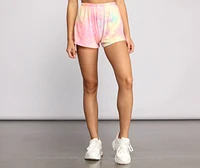 Rainbow Tie Dye Pajama Shorts