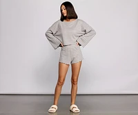 Take On Trendy Stripes Pajama Top