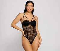 Forever Stunning Sheer Lace Teddy