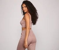 Cuddle Vibes Ribbed Pajama Tank