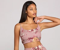 Floral Dreams Cropped Pajama Tank