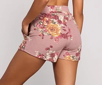 Floral Dreams High Waist Pajama Shorts